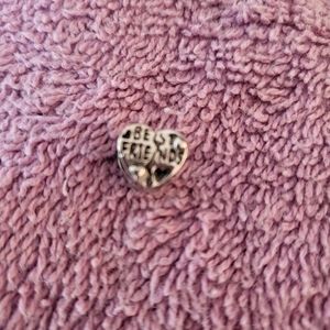 Sterling silver best friends heart